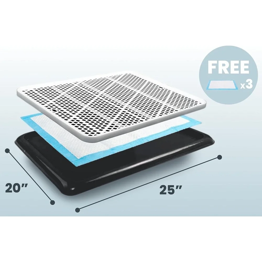 Indoor Dog Potty Tray ‎ Puppy Pee Pad Holder 25